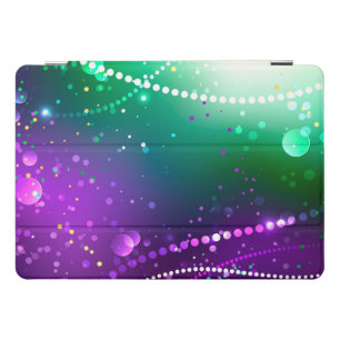 Mardi Gras Festive Purple Background iPad Pro Cover