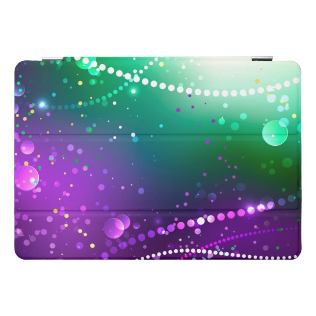 Mardi Gras Festive Purple Background iPad Pro Cover (Horizontal)