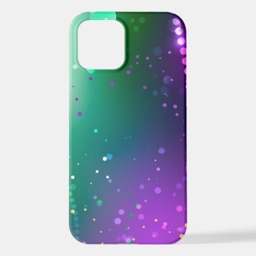 Mardi Gras Festive Purple Background iPhone 12 Case