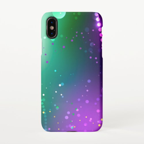 Mardi Gras Festive Purple Background iPhone X Case