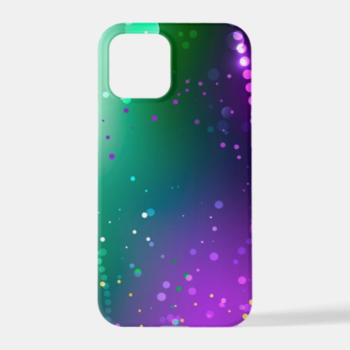 Mardi Gras Festive Purple Background iPhone 12 Pro Case