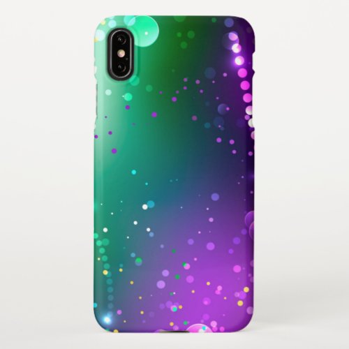 Mardi Gras Festive Purple Background iPhone XS Max Case