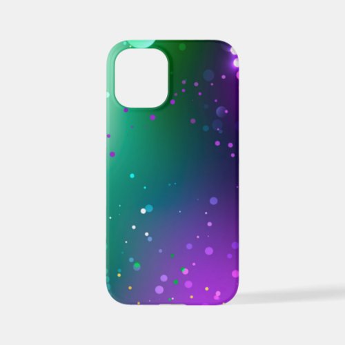 Mardi Gras Festive Purple Background iPhone 12 Mini Case