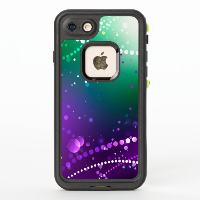 Mardi Gras Festive Purple Background LifeProof iPhone Case (Back)