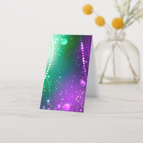 Mardi Gras Festive Purple Background Loyalty Card