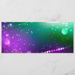 Mardi Gras Festive Purple Background Menu