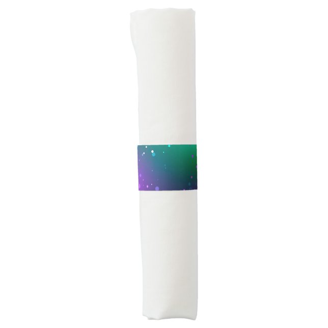 Mardi Gras Festive Purple Background Napkin Bands (Front)
