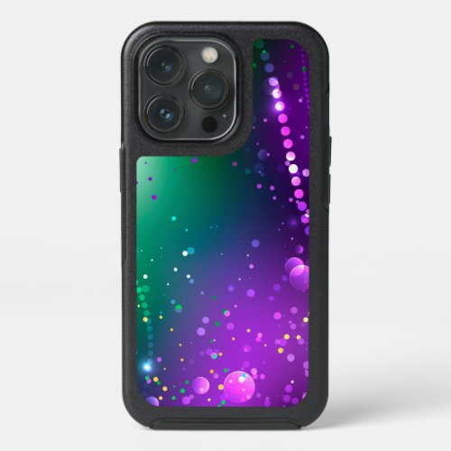 Mardi Gras Festive Purple Background iPhone 13 Pro Case