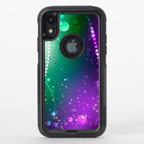 Mardi Gras Festive Purple Background OtterBox Commuter iPhone XR Case