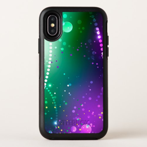Mardi Gras Festive Purple Background OtterBox Symmetry iPhone XS Case
