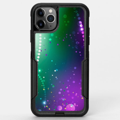 Mardi Gras Festive Purple Background OtterBox Commuter iPhone 11 Pro Max Case