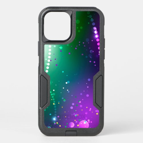 Mardi Gras Festive Purple Background OtterBox Commuter iPhone 12 Pro Case