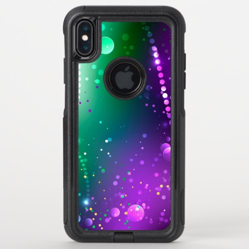 Mardi Gras Festive Purple Background OtterBox Commuter iPhone XS Max Case