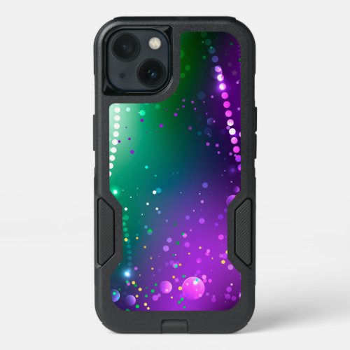 Mardi Gras Festive Purple Background iPhone 13 Case