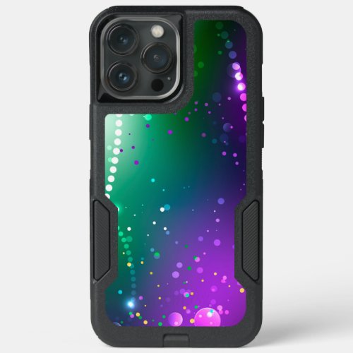 Mardi Gras Festive Purple Background iPhone 13 Pro Max Case