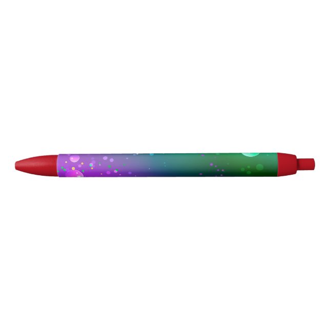 Mardi Gras Festive Purple Background Pen (Front)