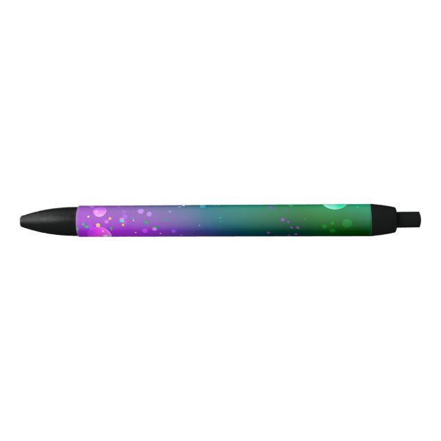 Mardi Gras Festive Purple Background Pen (Front)