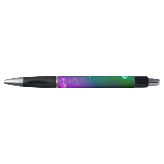 Mardi Gras Festive Purple Background Pen (Front)