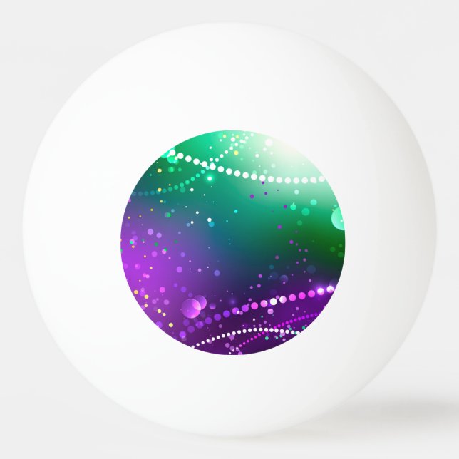 Mardi Gras Festive Purple Background Ping Pong Ball (Front)