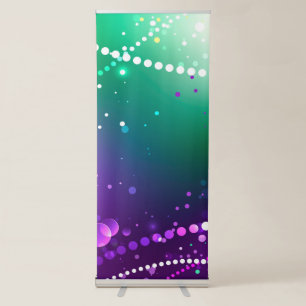 Mardi Gras Festive Purple Background Retractable Banner