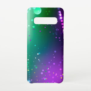 Mardi Gras Festive Purple Background Samsung Galaxy S10 Case