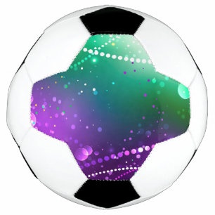 Mardi Gras Festive Purple Background Soccer Ball