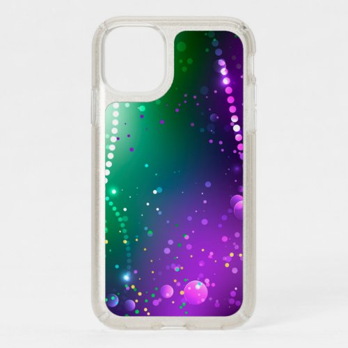 Mardi Gras Festive Purple Background Speck iPhone 11 Case