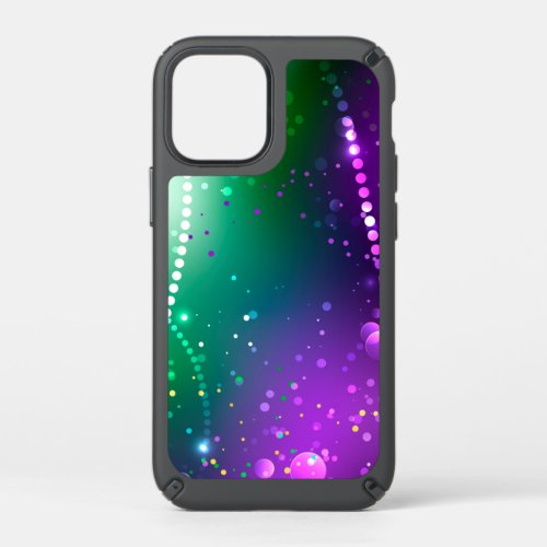 Mardi Gras Festive Purple Background Speck iPhone 12 Mini Case