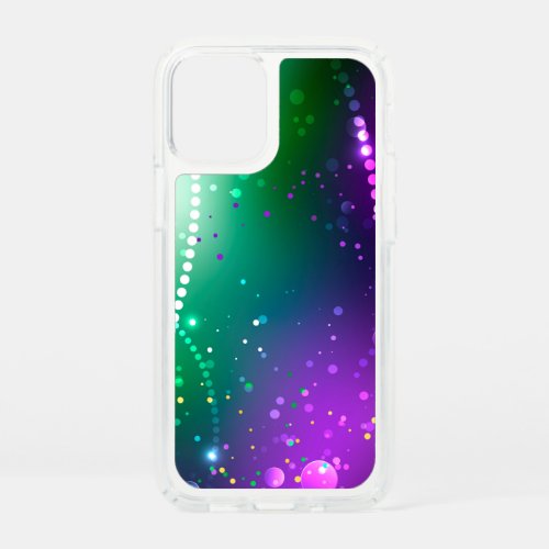 Mardi Gras Festive Purple Background Speck iPhone 12 Mini Case