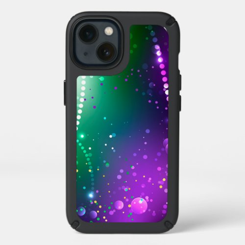 Mardi Gras Festive Purple Background Speck iPhone 13 Case