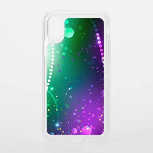 Mardi Gras Festive Purple Background Speck iPhone X Case