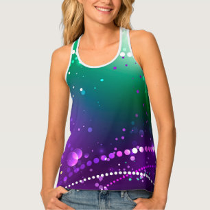 Mardi Gras Festive Purple Background Tank Top