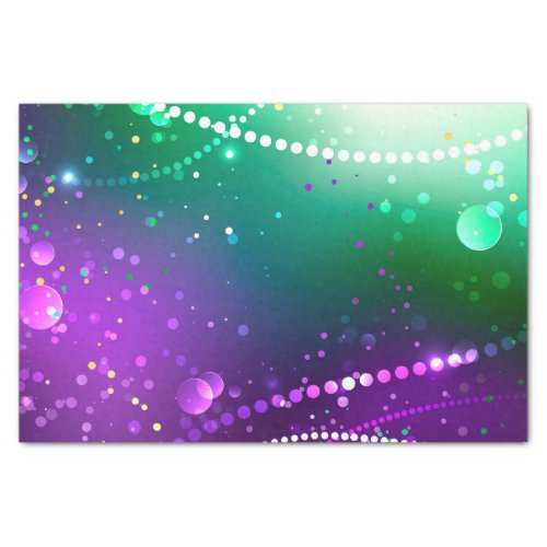 Mardi Gras Festive Purple Background Tissue Paper