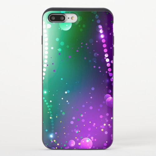 Mardi Gras Festive Purple Background iPhone 87 Plus Slider Case