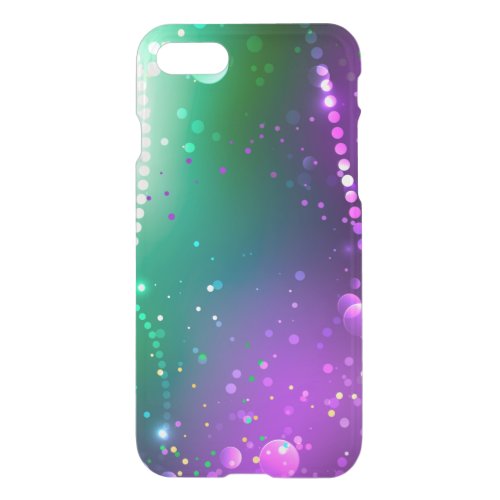 Mardi Gras Festive Purple Background iPhone SE87 Case