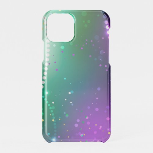 Mardi Gras Festive Purple Background iPhone 11 Pro Case