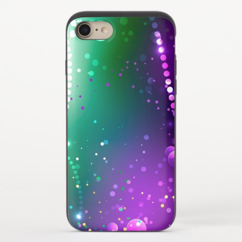 Mardi Gras Festive Purple Background iPhone 87 Slider Case