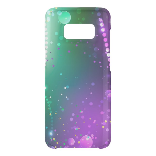 Mardi Gras Festive Purple Background Uncommon Samsung Galaxy Case (Back)
