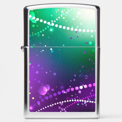 Mardi Gras Festive Purple Background Zippo Lighter