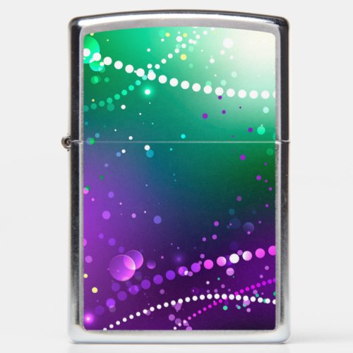 Mardi Gras Festive Purple Background Zippo Lighter