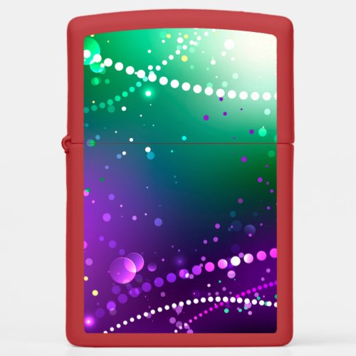 Mardi Gras Festive Purple Background Zippo Lighter