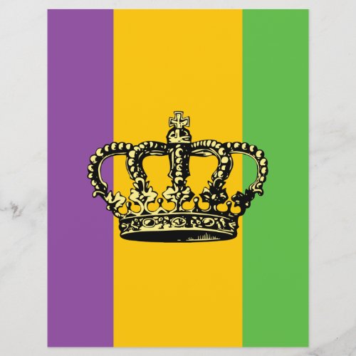 Mardi Gras Flag Crown