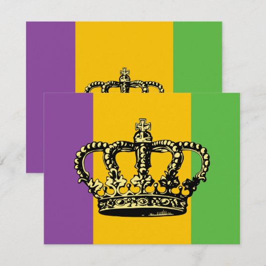 Mardi Gras Flag Crown (Front/Back)
