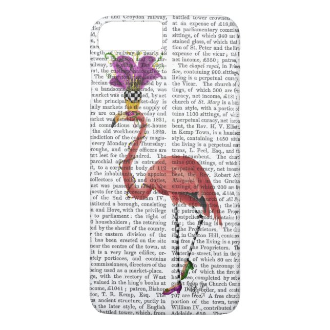 Mardi Gras Flamingo Full Case-Mate iPhone Case (Back)