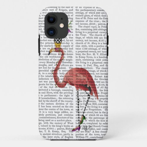 Mardi Gras Flamingo Full iPhone 11 Case