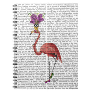 Mardi Gras Flamingo Full Notebook