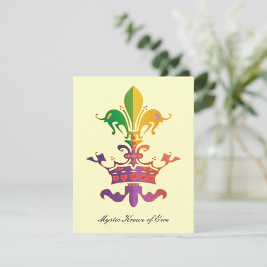 Mardi Gras Fleur de Crown (Standing Front)