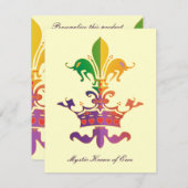 Mardi Gras Fleur de Crown (Front/Back)