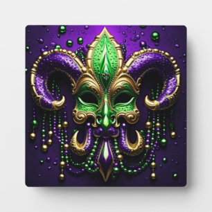 Mardi Gras Fleur De Lis Design 2024 Plaque