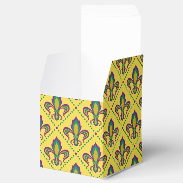 Mardi Gras Fleur De Lis Favor Boxes (Opened)